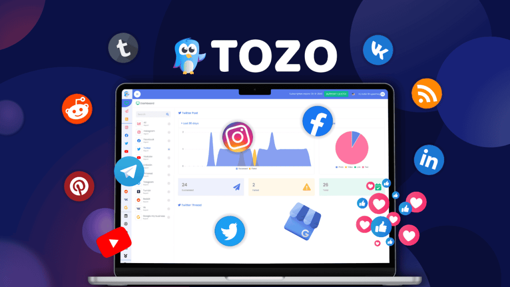 TOZO Social Media Scheduler