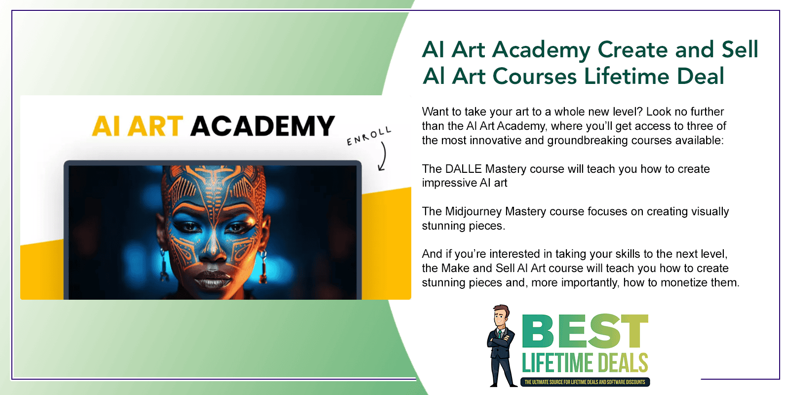 AI Art Academy Create and Sell Al Art Courses Lifetime Deal