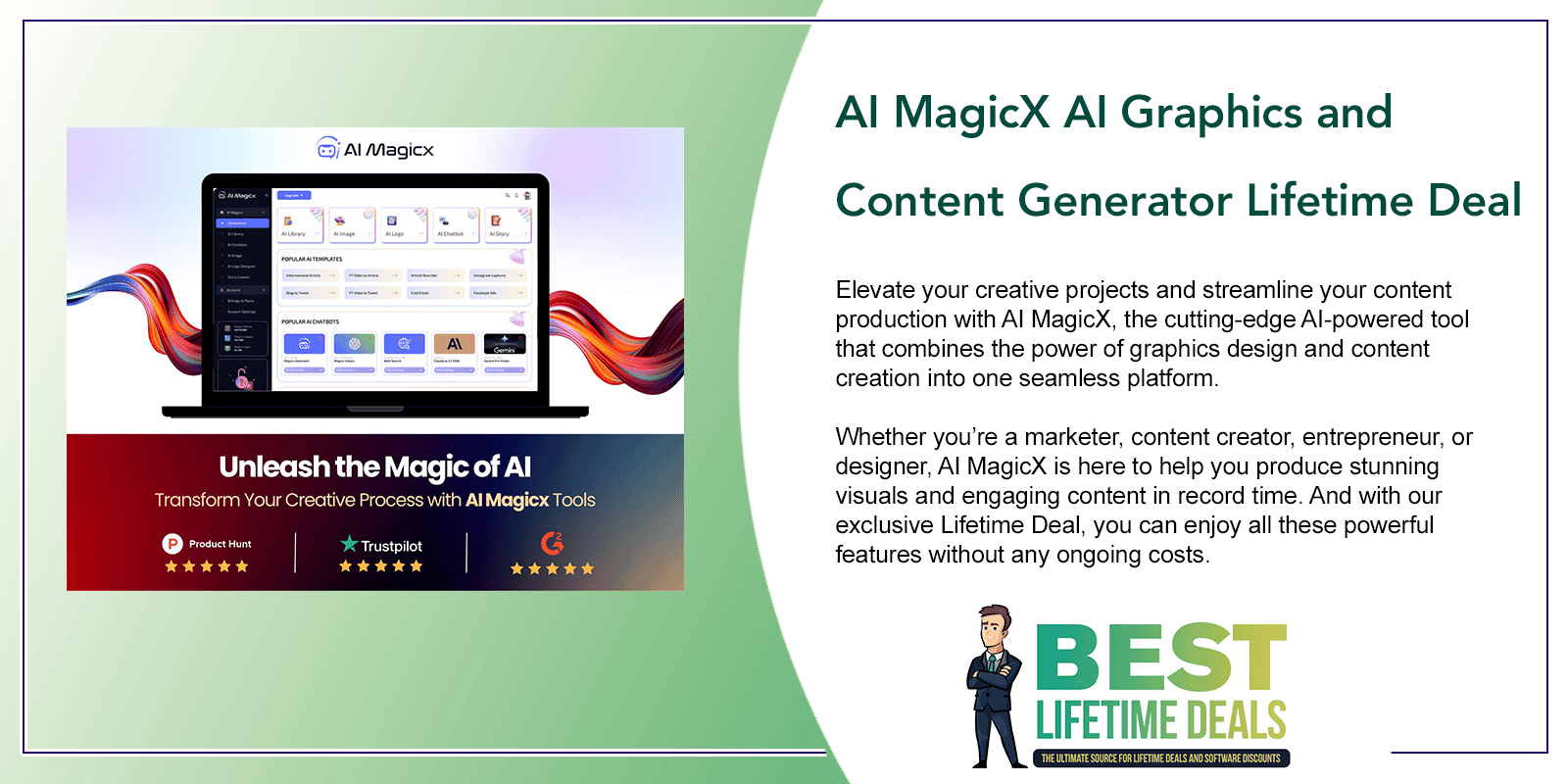 AI MagicX AI Graphics and Content Generator Lifetime Deal Featured Image