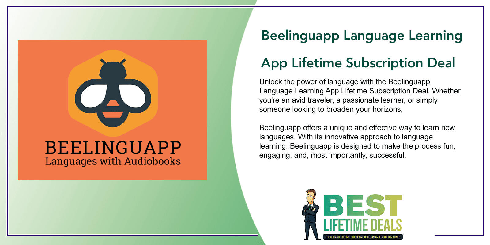 Beelinguapp Language Learning App Lifetime Subscription Deal Featured Image