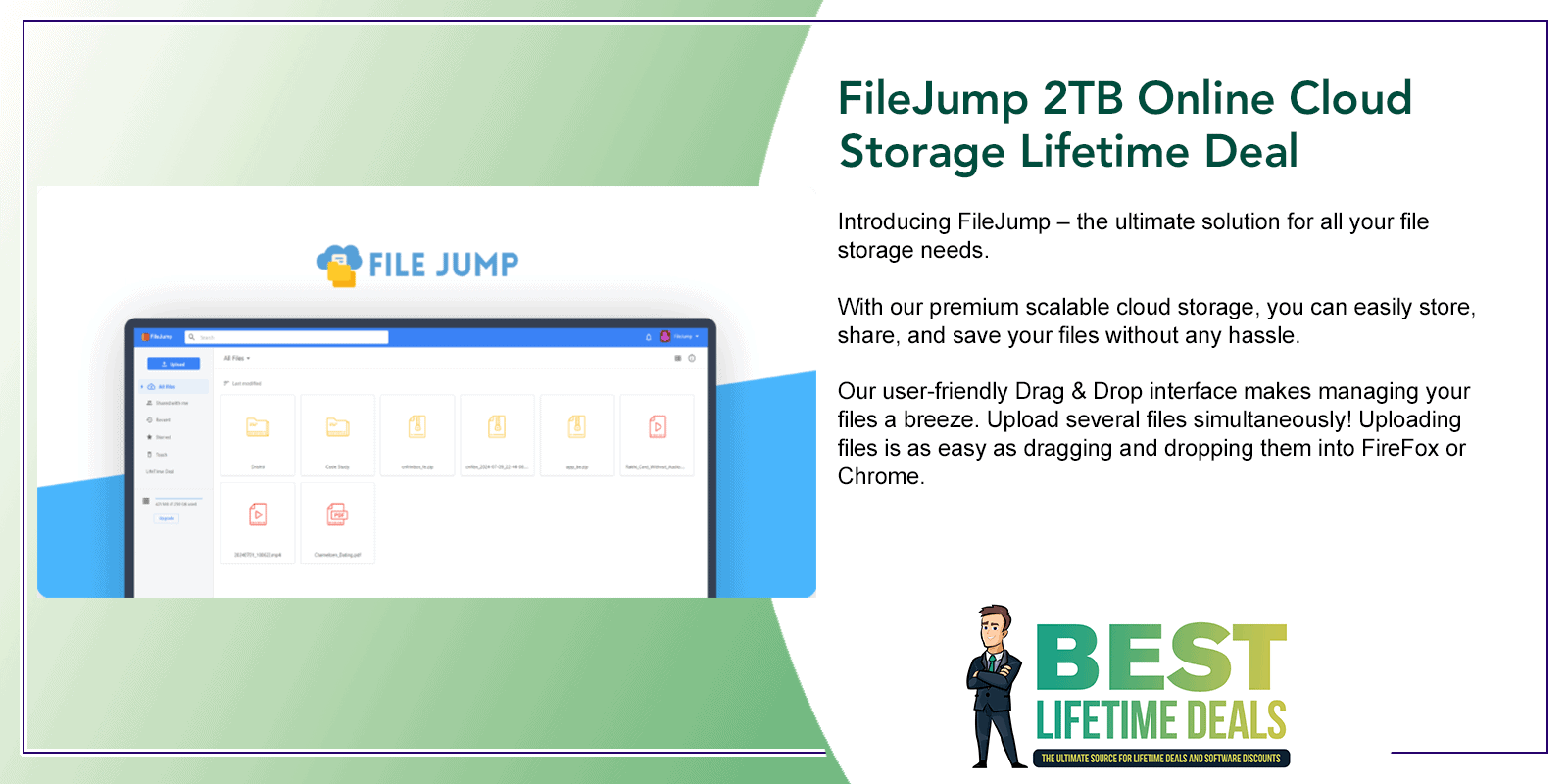 FileJump 2TB Online Cloud Storage Lifetime Deal