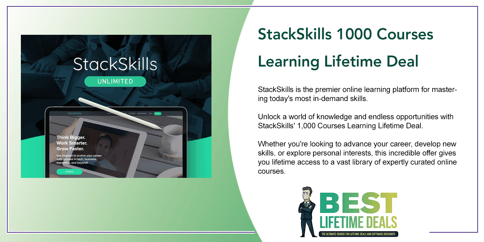 StackSkills 1000 Courses Learning Lifetime Deal Featured Image