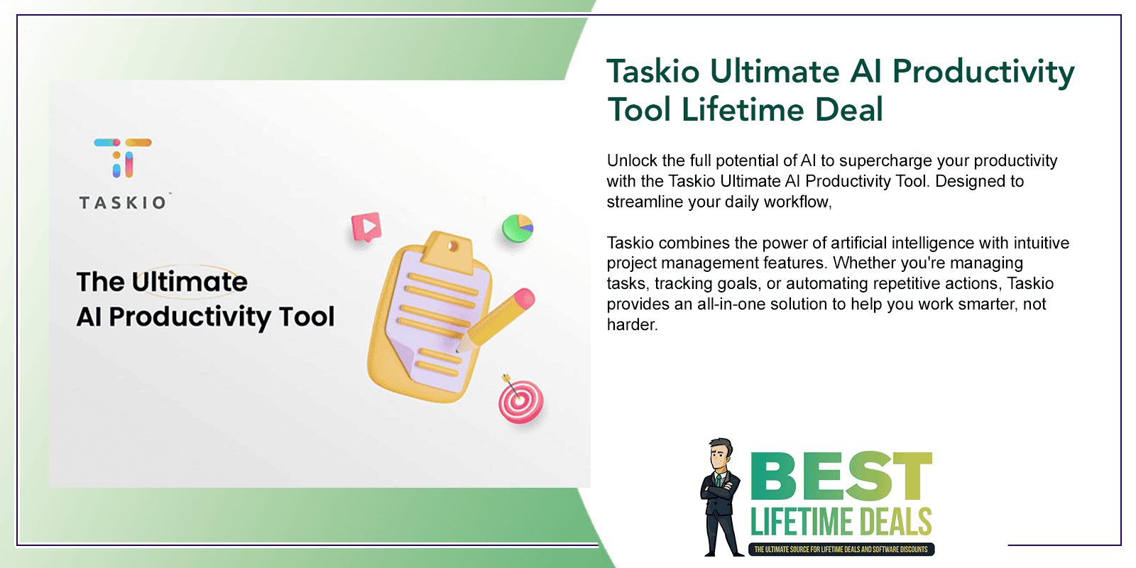 Taskio Ultimate AI Productivity Tool Lifetime Deal