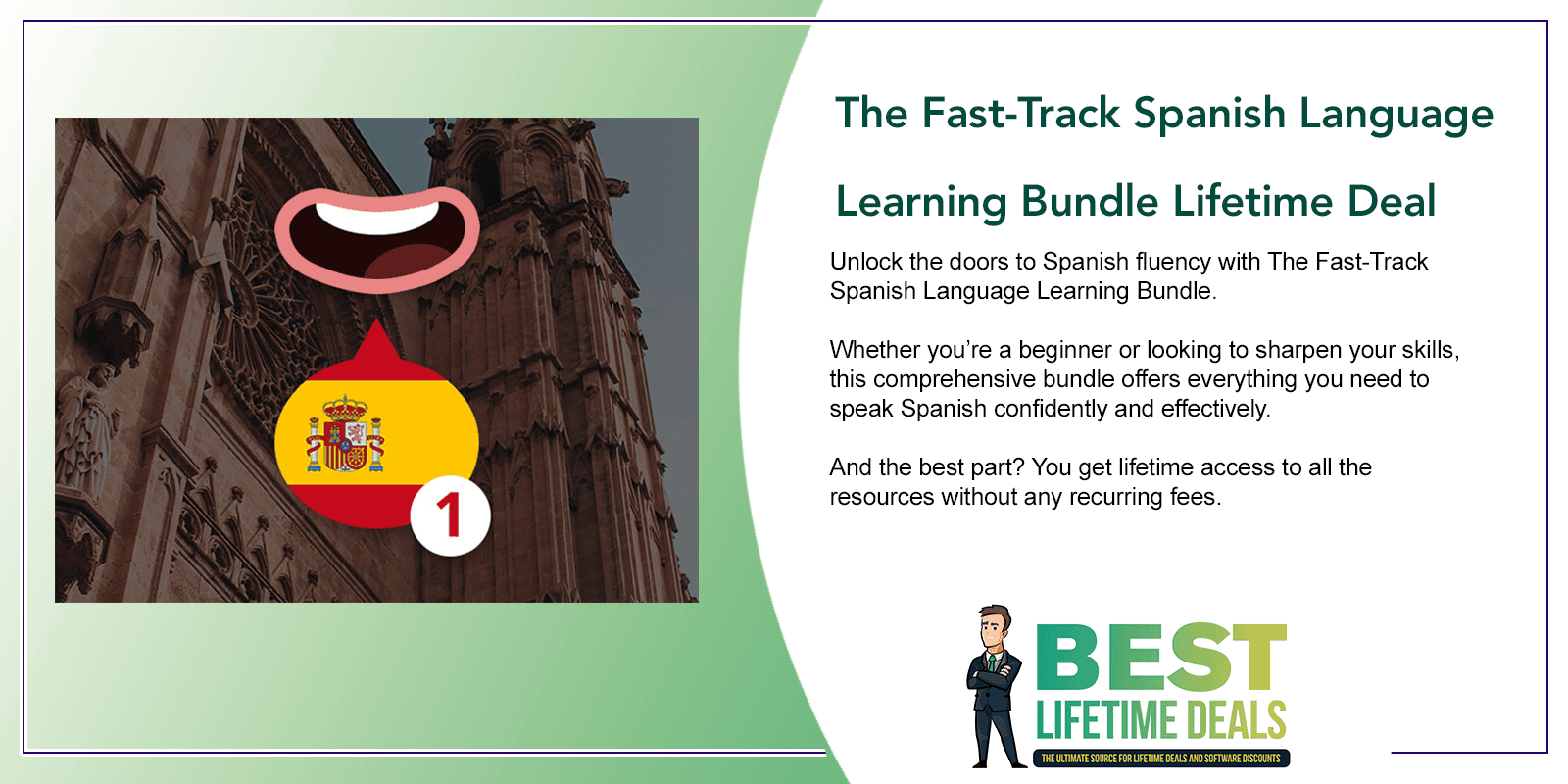 The Fast Track Spanish Language Learning Bundle Lifetime Deal Featured Image