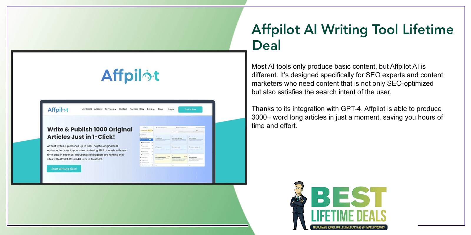 Affpilot AI Writing Tool Lifetime Deal