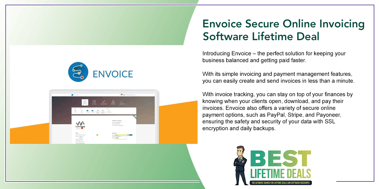 Envoice Secure Online Invoicing Software Lifetime Deal