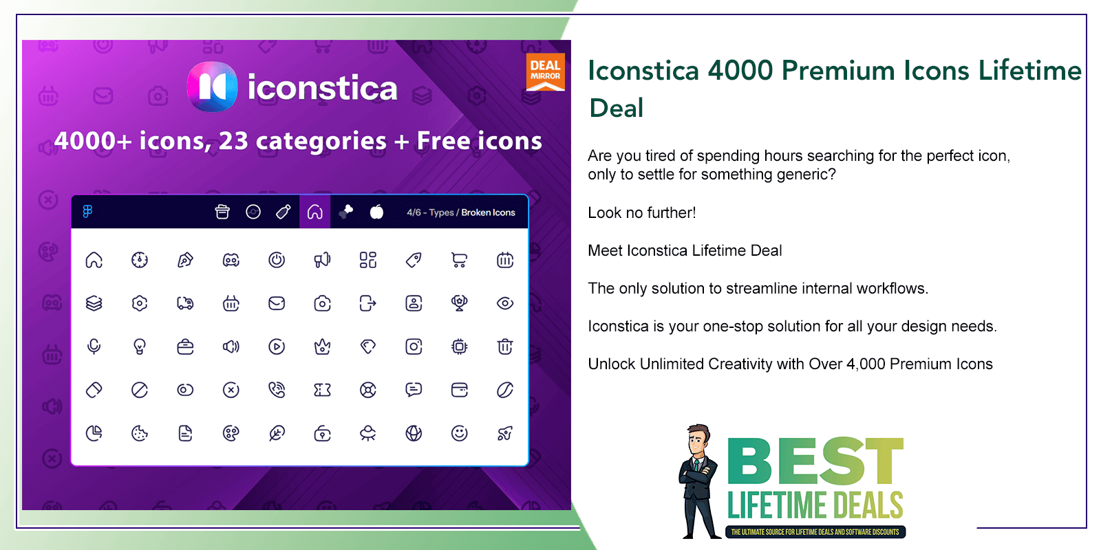 Iconstica 4000 Premium Icons Lifetime Deal