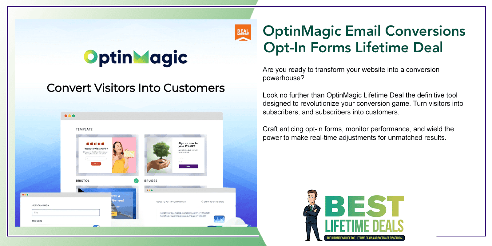 OptinMagic Email Conversions Opt In Forms Lifetime Deal