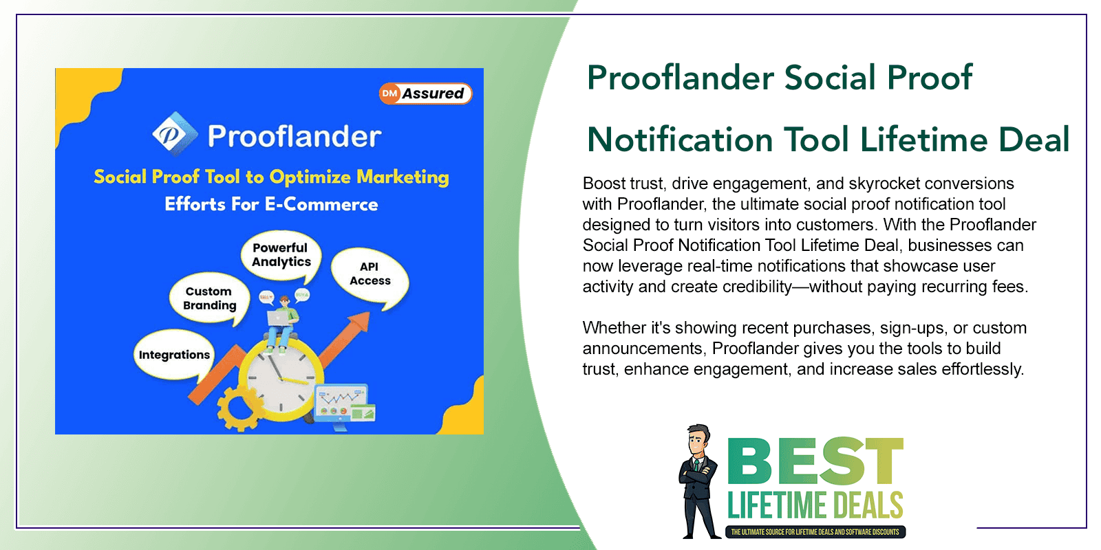 Prooflander Social Proof Notification Tool Lifetime Deal Featured Image