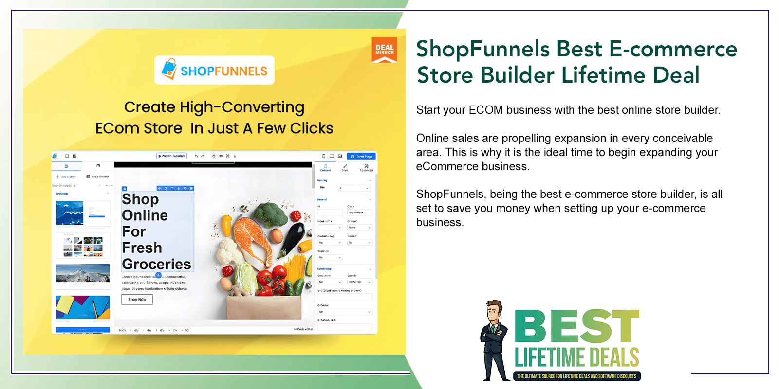 ShopFunnels Best E commerce Store Builder Lifetime Deal