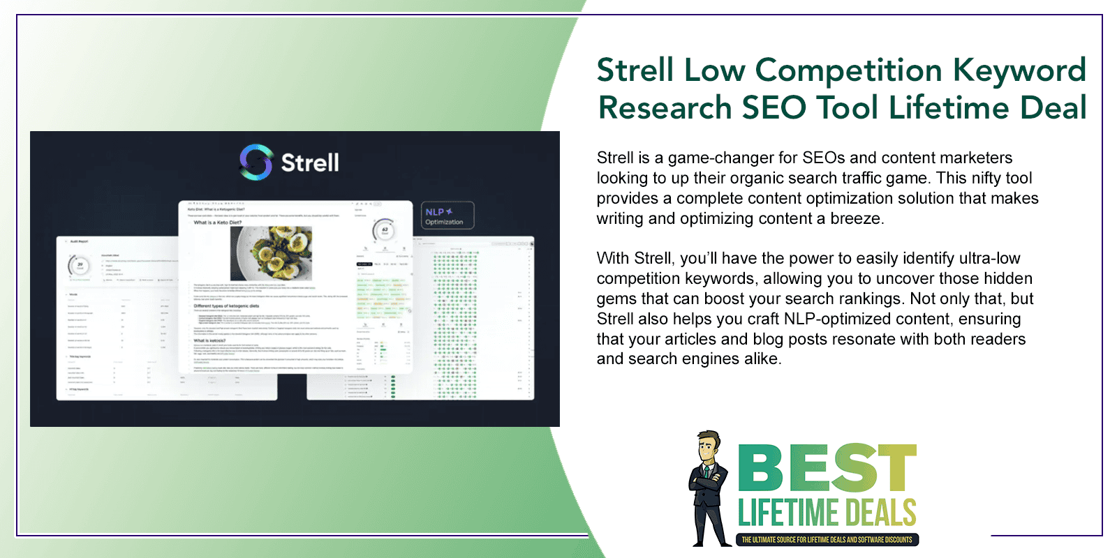 Strell Low Competition Keyword Research SEO Tool Lifetime Deal