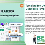 TemplateBox Ultimate WordPress Gutenberg Templates Lifetime Deal