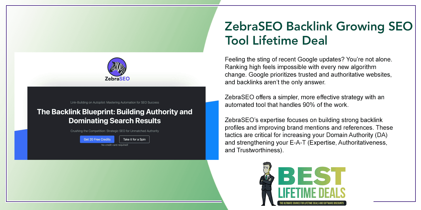 ZebraSEO Backlink Growing SEO Tool Lifetime Deal