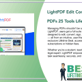 LightPDF Edit Convert and Manage PDFs 25 Tools Lifetime Deal Featured Image