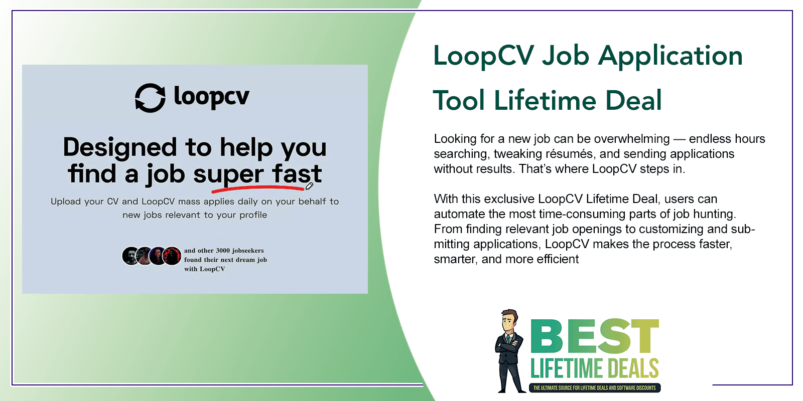 LoopCV Job Application Tool Lifetime Deal Featured Image