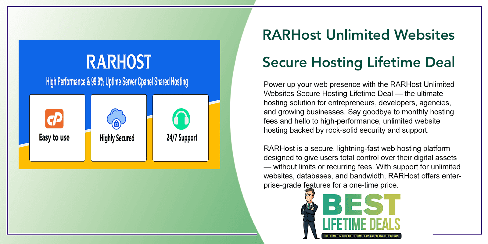 RARHost Unlimited Websites Secure Hosting Featured Image