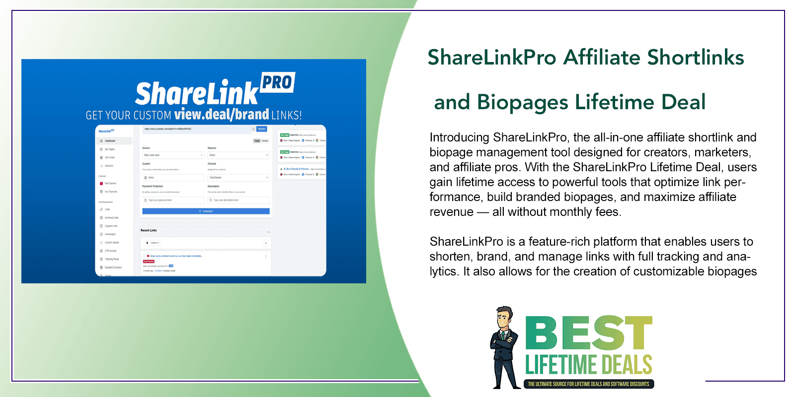ShareLinkPro Affiliate Shortlinks and Biopages Featured Image