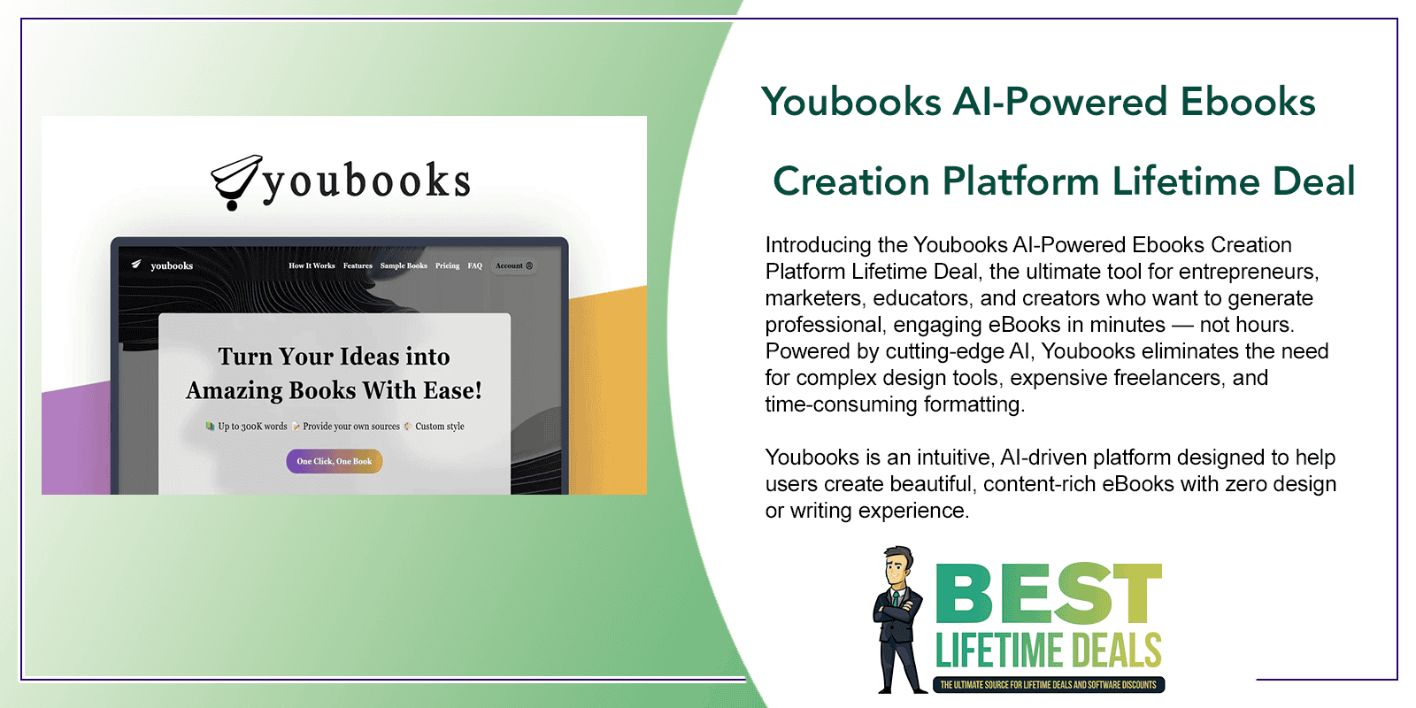Youbooks AI Powered Ebooks Creation Platform Featured Image