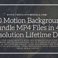 180 Motion Backgrounds Bundle MP4 Files in 4K Resolution Lifetime Deal