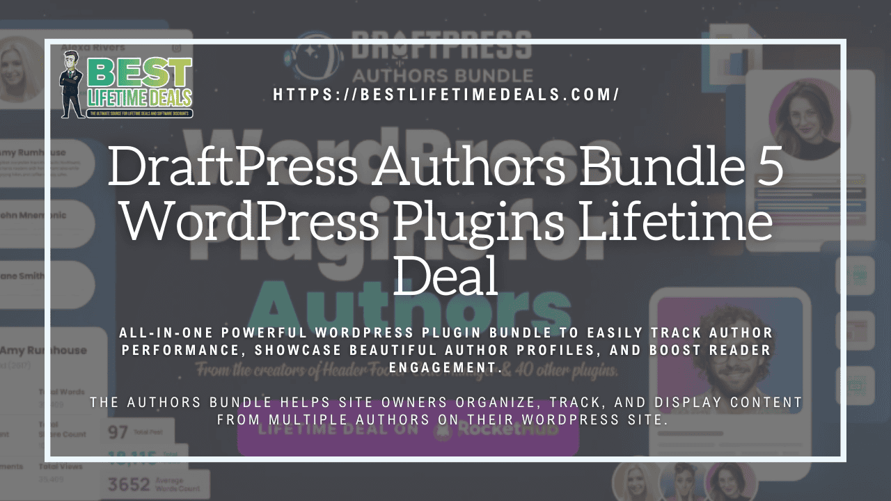 DraftPress Authors Bundle 5 WordPress Plugins Lifetime Deal