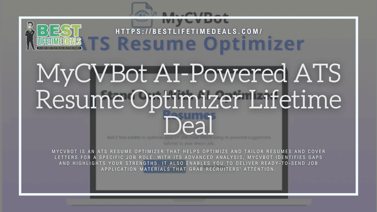 MyCVBot AI Powered ATS Resume Optimizer Lifetime Deal