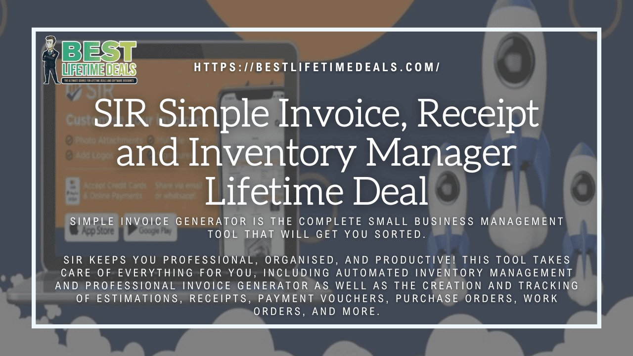 SIR Simple Invoice, Receipt and Inventory Manager Lifetime Deal