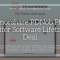 Tenorshare PDNob PDF Editor Software Lifetime Deal