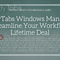TidyTabs Windows Manager Streamline Your Workflow Lifetime Deal