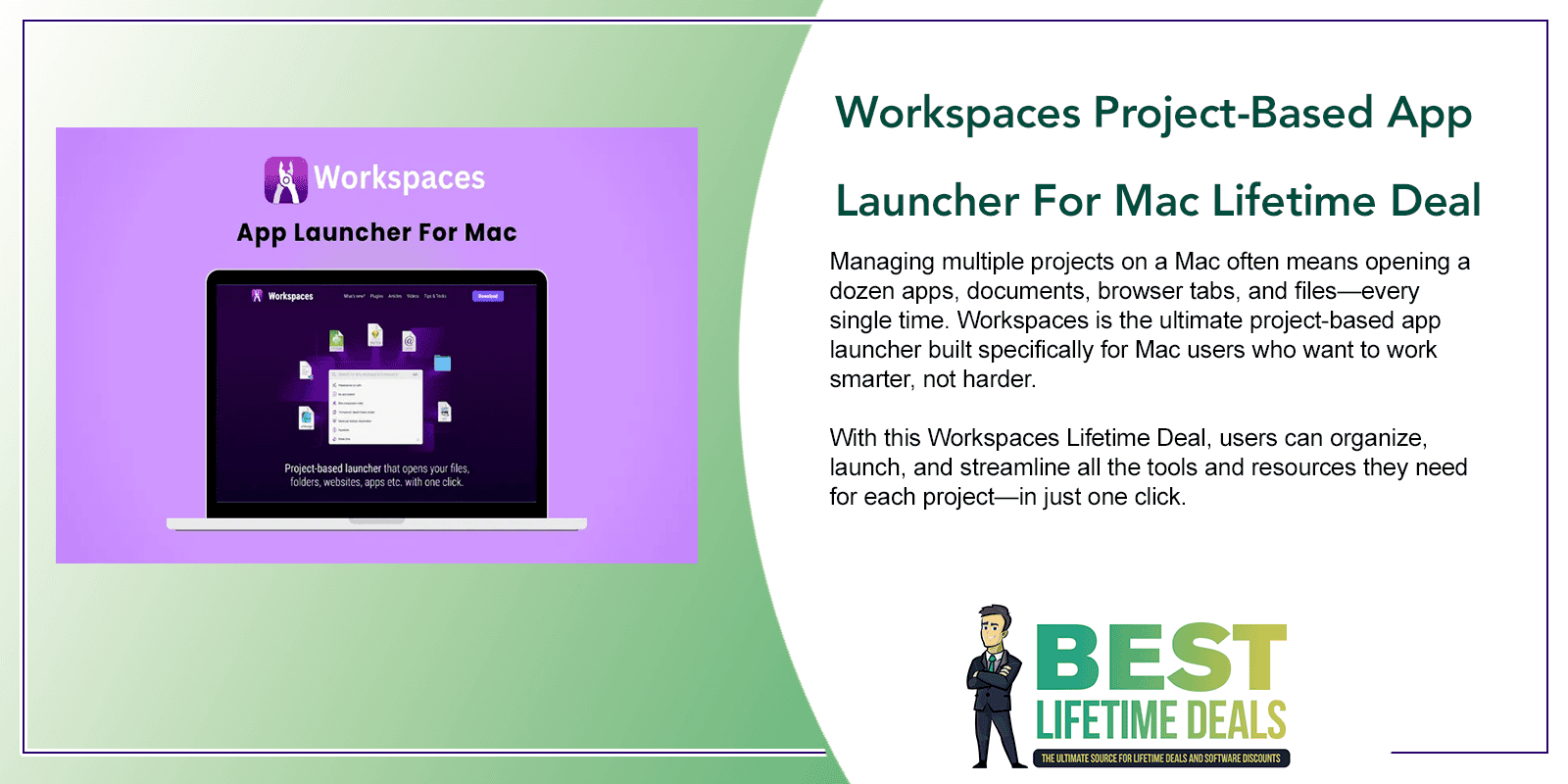 Workspaces Project Based App Launcher For Mac Lifetime Deal Featured Image