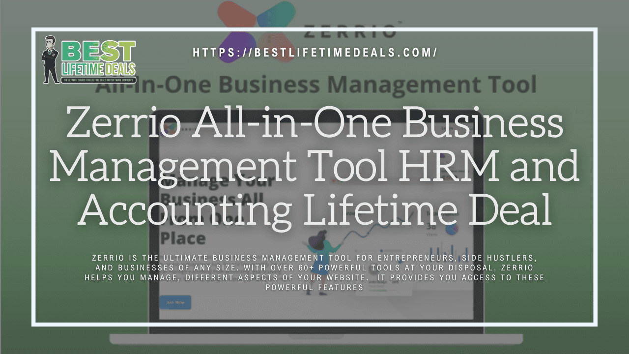 Zerrio All in One Business Management Tool HRM and Accounting Lifetime Deal
