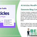 AI Articles WordPress Plugin AI to Generate Blog Content Lifetime Deal Featured Image