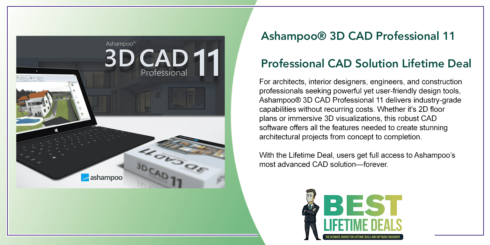 Ashampoo® 3­D CAD Professional 11 Lifetime Deal Featured Image