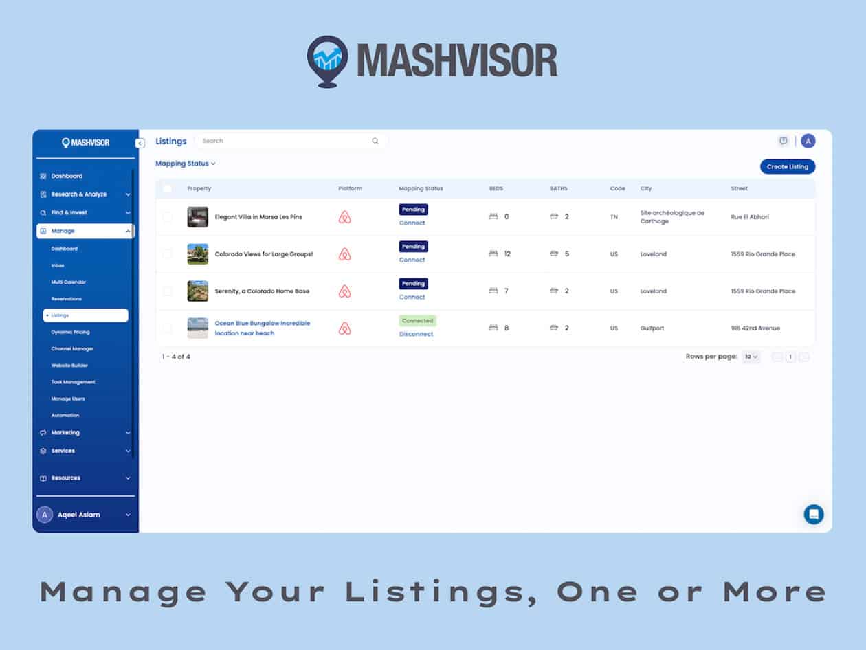 Mashvisor Vacation Rental Manager 3