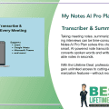 My Notes AI Pro Plan AI Note Transcriber & Summarizer Lifetime Deal Featured Image