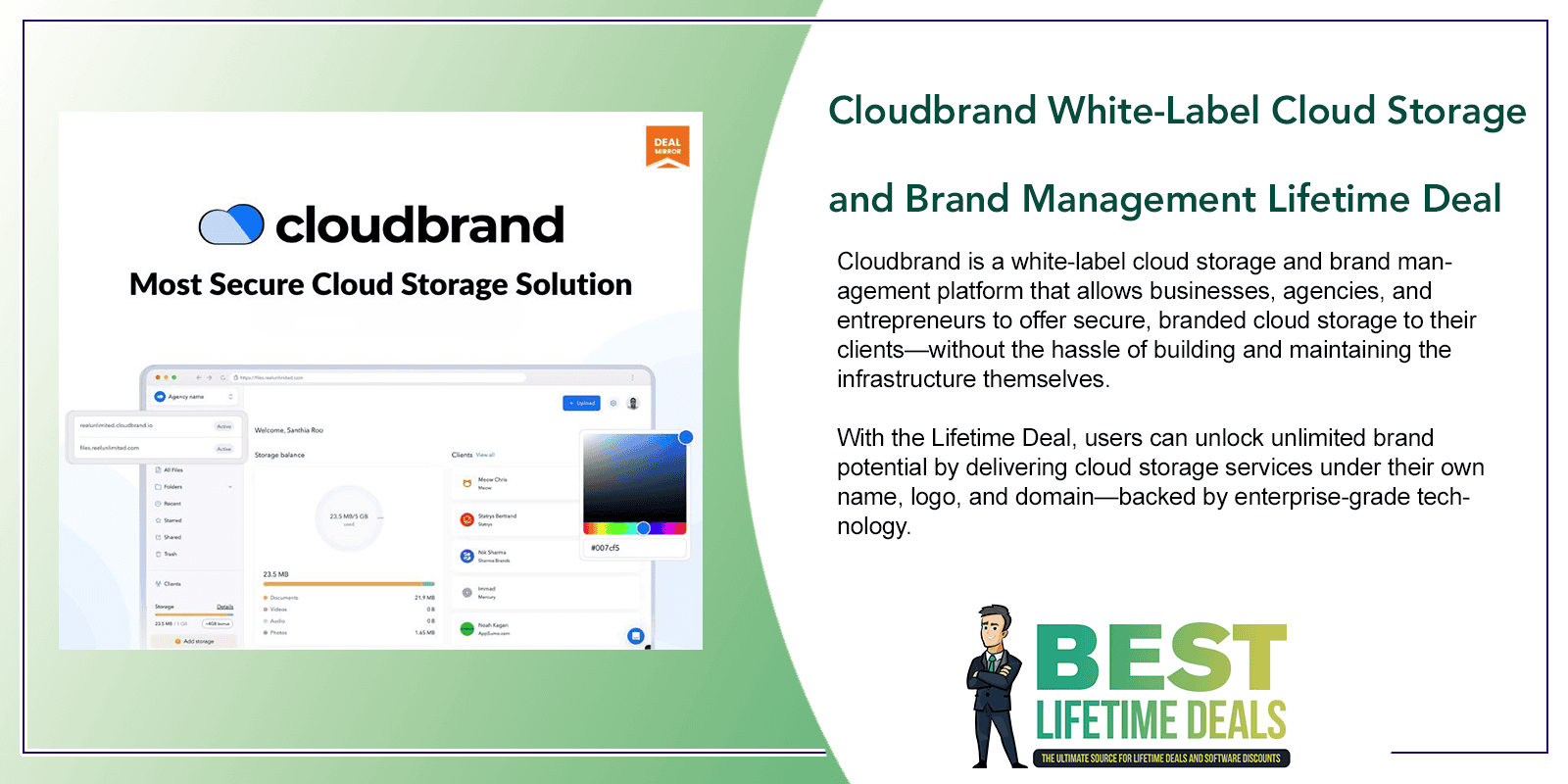 Cloudbrand White Label Cloud Storage and Brand Management Lifetime Deal Featured Image