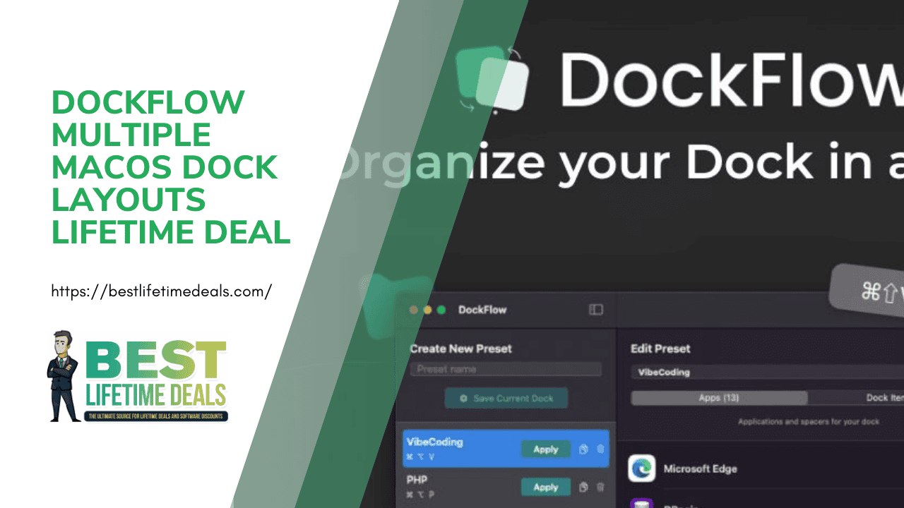 DockFlow Multiple macOS Dock Layouts Lifetime Deal