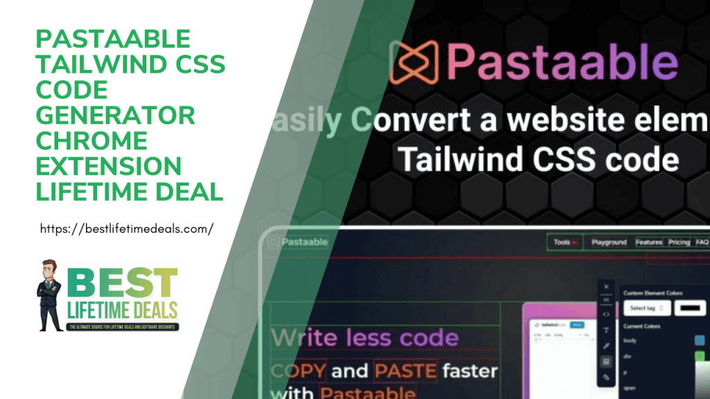 Pastaable Tailwind CSS Code Generator Lifetime Deal