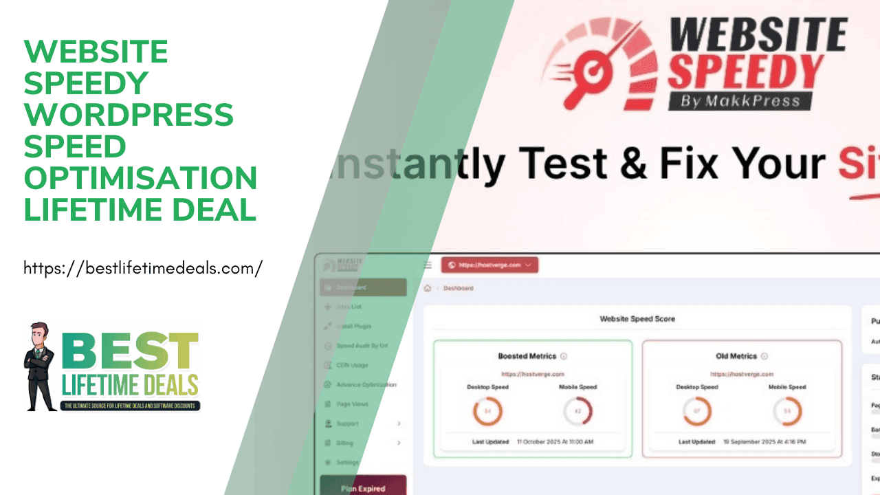 Website Speedy WordPress Speed Optimisation Lifetime Deal