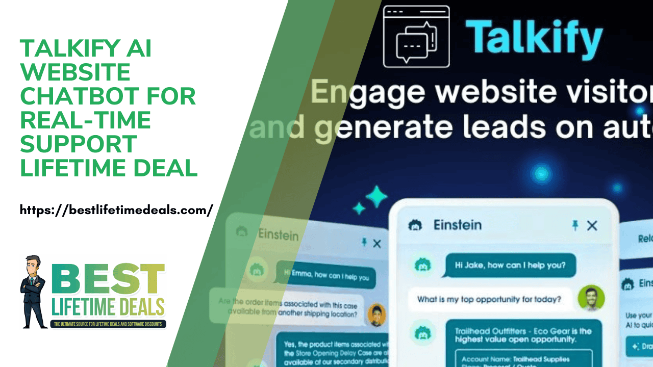 Talkify AI Website Chatbot for Real Time Support Lifetime Deal