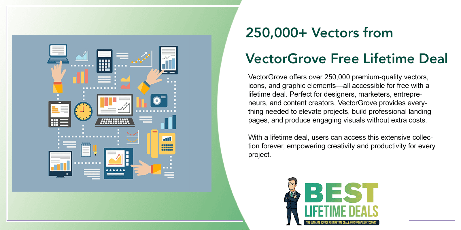 250,000+ Vectors from VectorGrove Free Lifetime Deal Featured Image