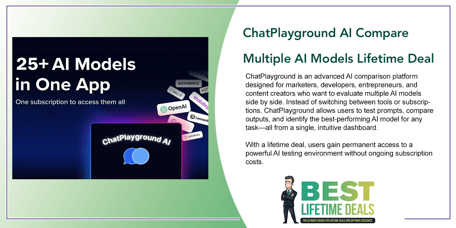 ChatPlayground AI Compare Multiple AI Models Lifetime Deal Featured Image