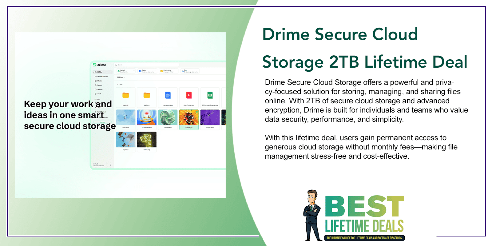 Drime Secure Cloud Storage 2TB Lifetime Deal Featured Image