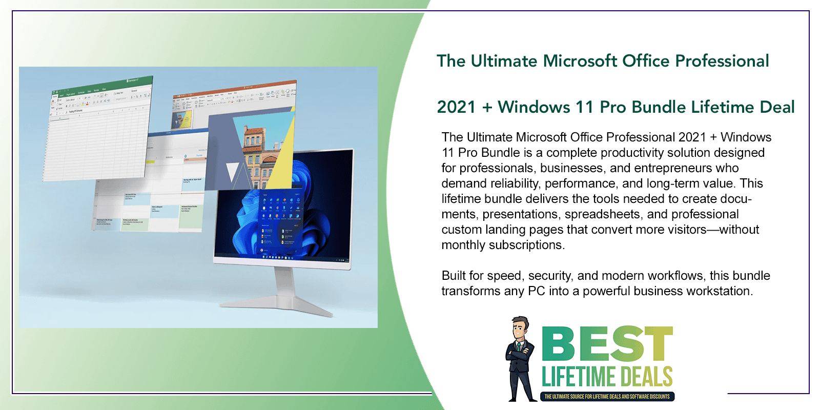 Microsoft Office Professional 2021 + Windows 11 Pro Bundle Lifetime Dea Featured Image