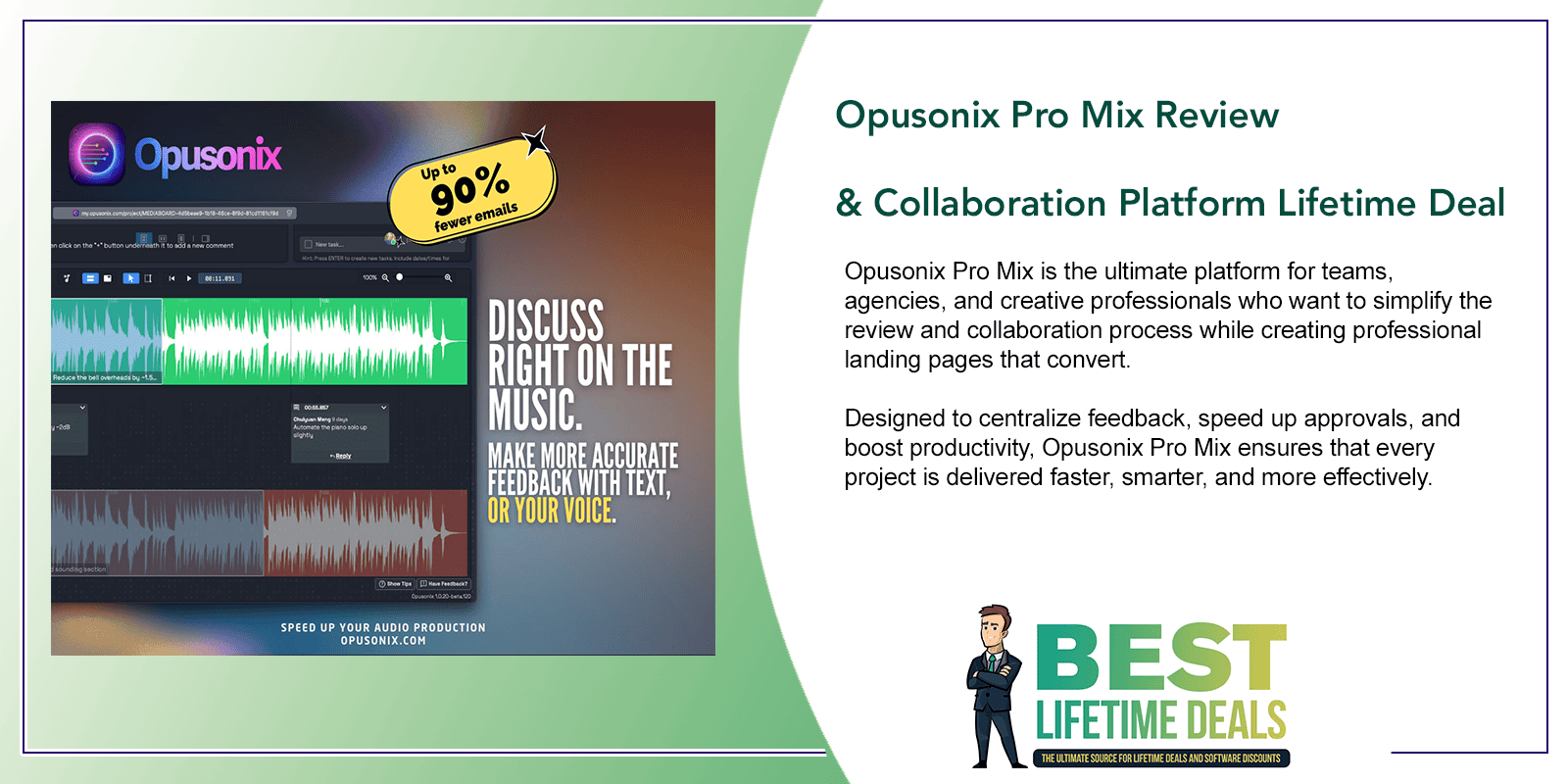 Opusonix Pro Mix Review & Collaboration Platform Lifetime Deal Featured Image