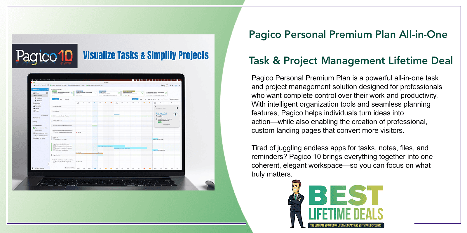Pagico All in One Task & Project Management Lifetime Deal Featured Image