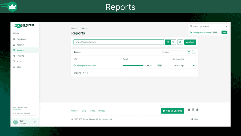 SEO Report Master Reports