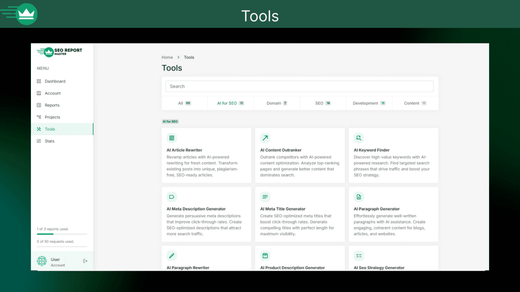 SEO Report Master Tools