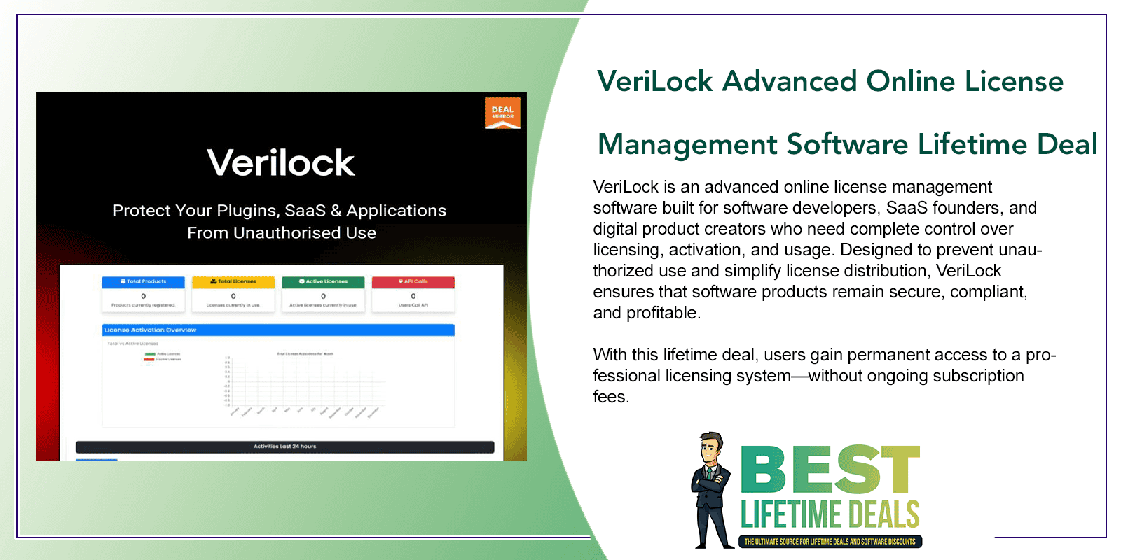 VeriLock Advanced Online License Management Software Lifetime Deal Featured Image