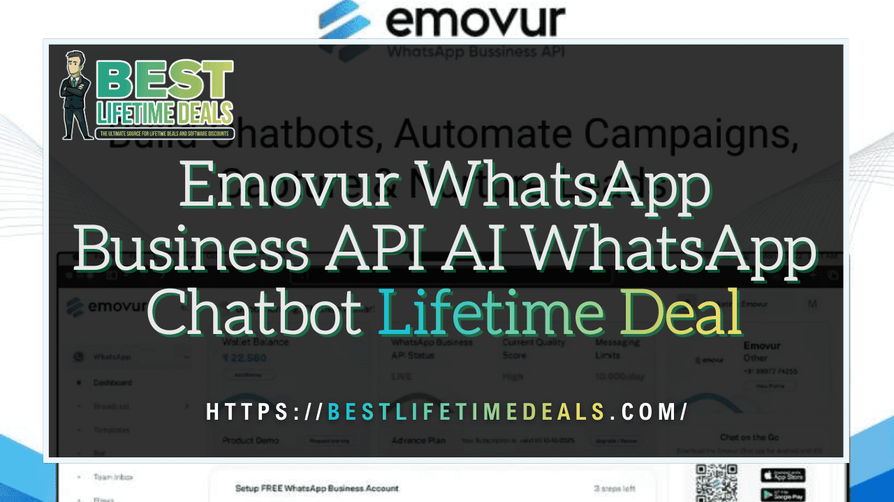 Emovur WhatsApp Business API AI WhatsApp Chatbot Lifetime Deal