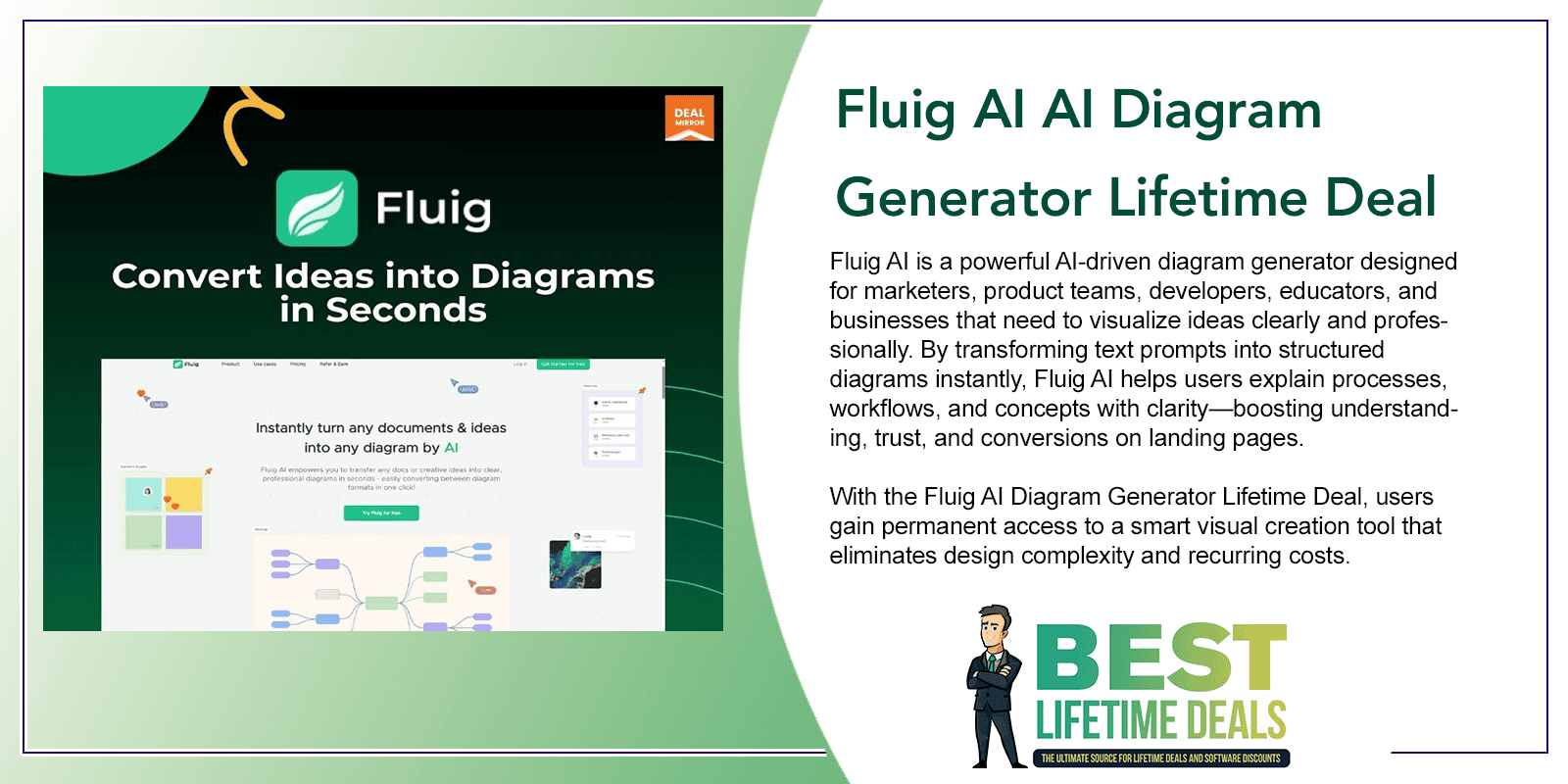 Fluig AI AI Diagram Generator Lifetime Deal Featured Image